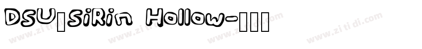DSU_SiRin Hollow字体转换